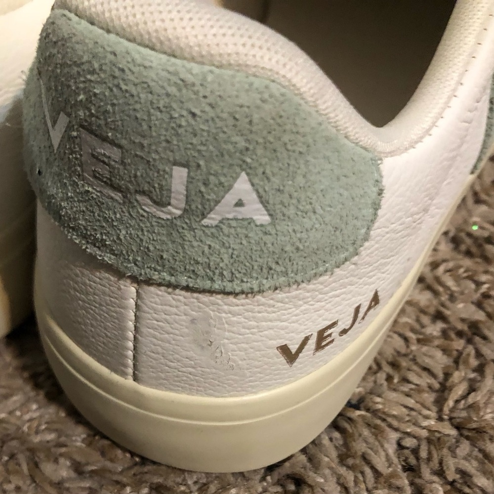 VEJA CAMPO CHROMEFREE LEATHER WHITE MATCHA sneakers - Picture 13 of 16